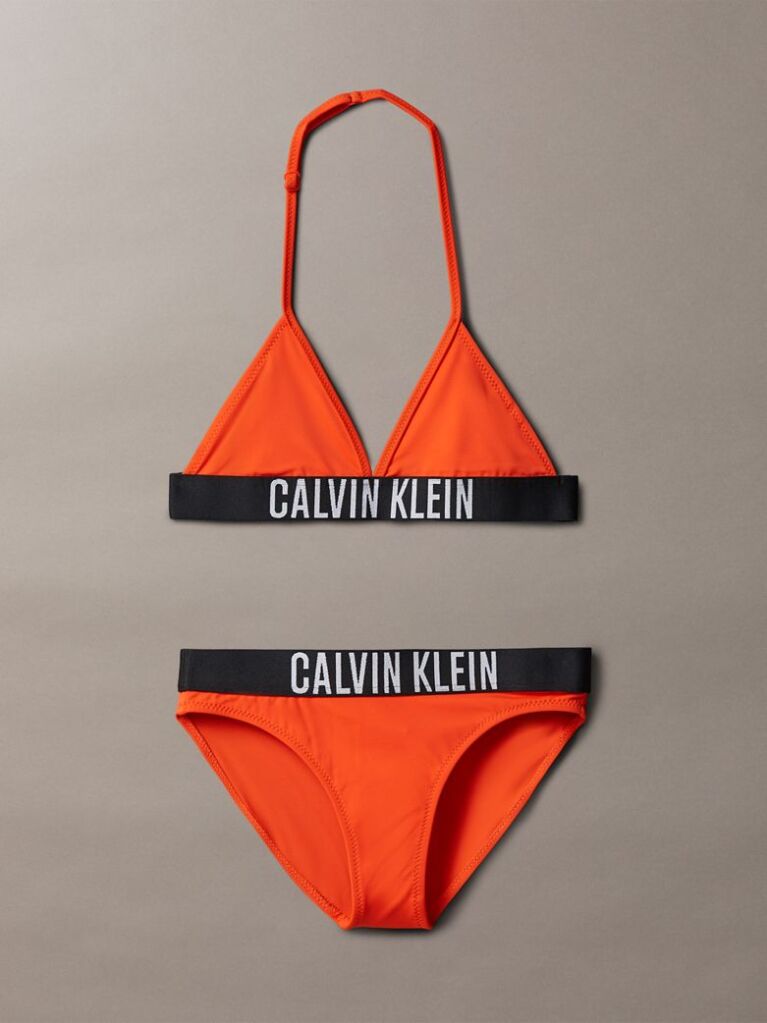 Red Girls Triangle Bikini Set - Intense Power  Girls