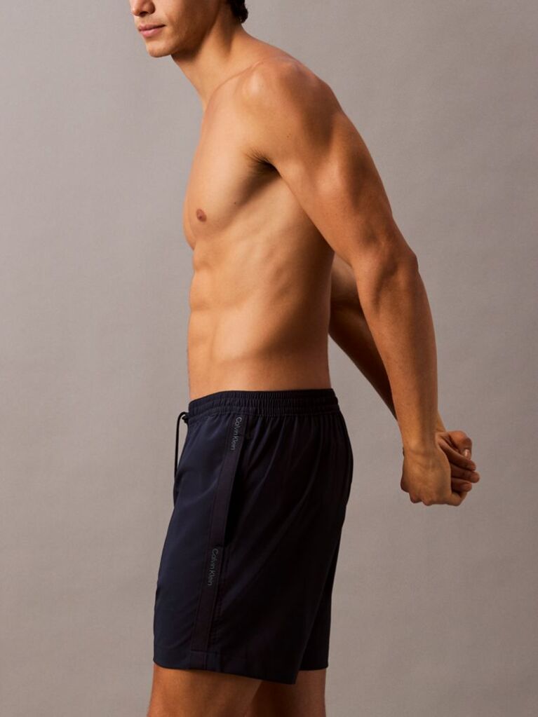 Black Core Solid Swim Shorts  Men