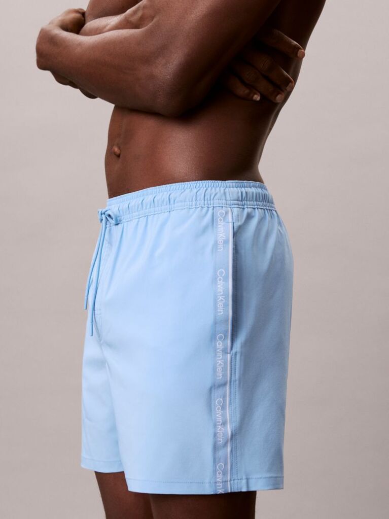 Blue Core Solid Swim Shorts  Men