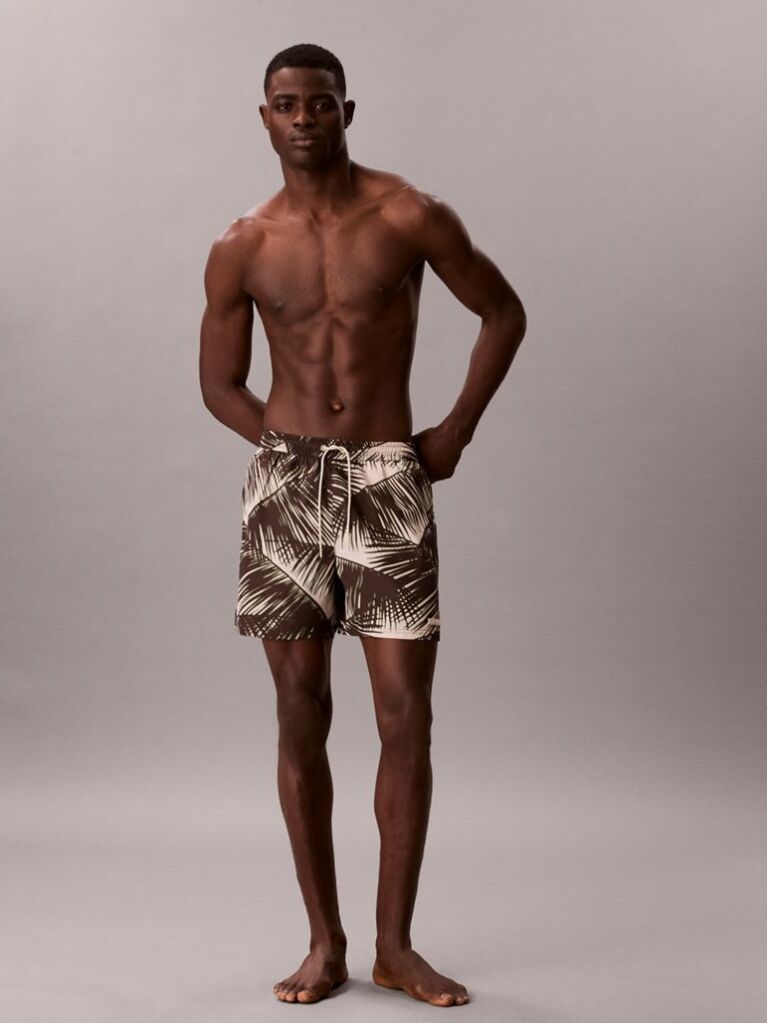 Multi Solid Swim Shorts  Men