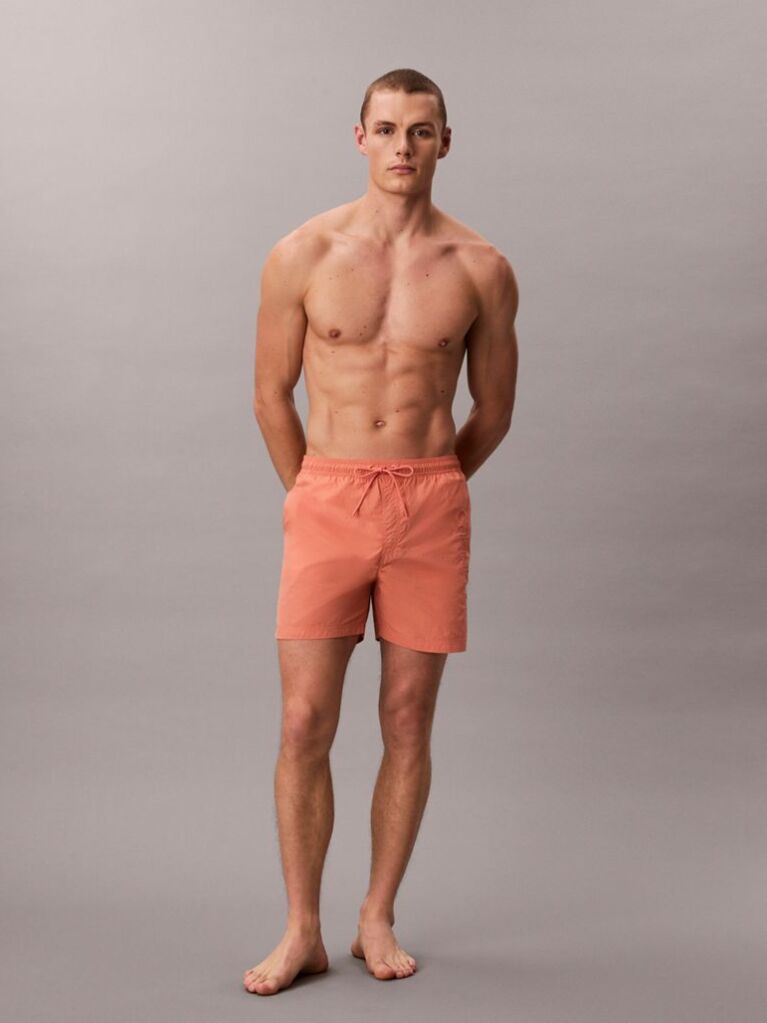 Orange Medium Drawstring Swim Shorts - CK Tech  Men