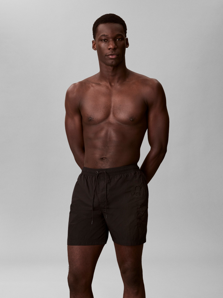 Black Medium Drawstring Swim Shorts - CK Tech  Men