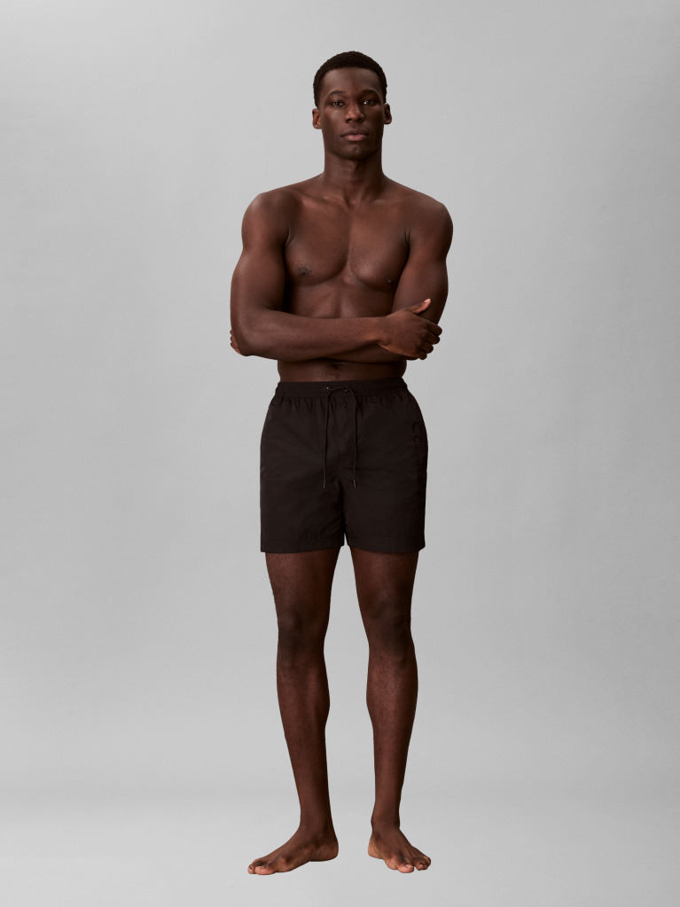 Black Medium Drawstring Swim Shorts - CK Tech  Men