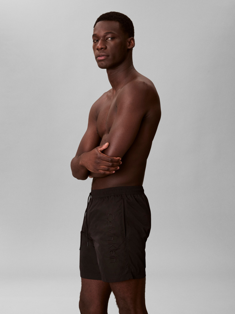 Black Medium Drawstring Swim Shorts - CK Tech  Men