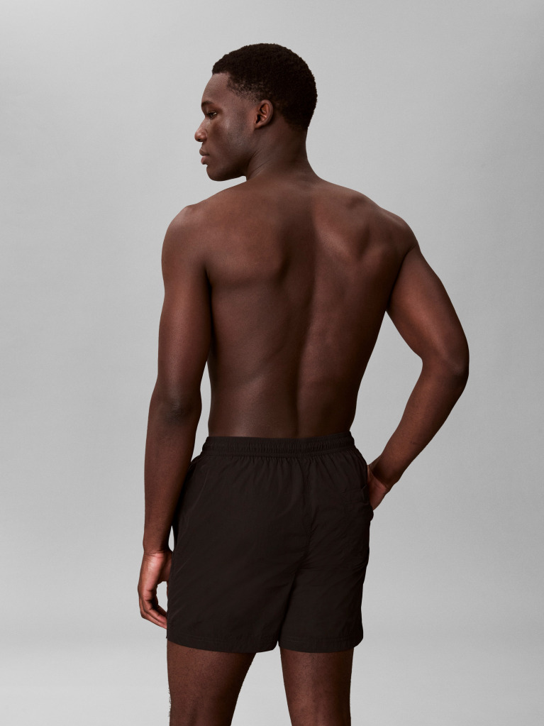 Black Medium Drawstring Swim Shorts - CK Tech  Men