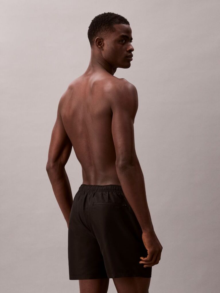 Black Medium Drawstring Swim Shorts - Intense Power  Men