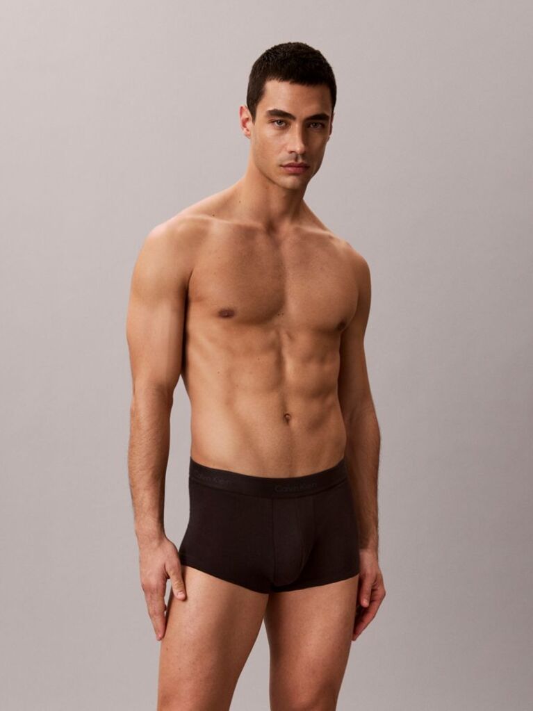 Μαύρο Σετ 3 Χαμηλόμεσα Μπόξερ - Icon Cotton Stretch  Άνδρας