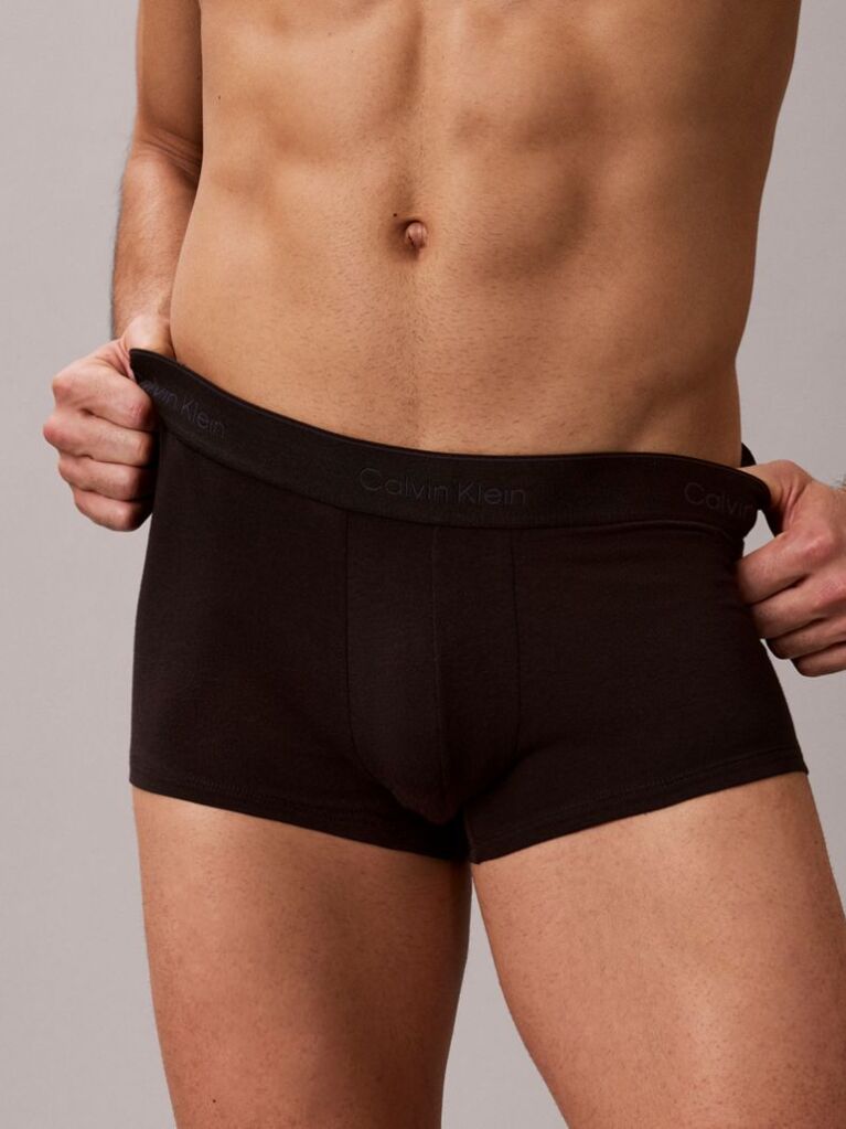 Μαύρο Σετ 3 Χαμηλόμεσα Μπόξερ - Icon Cotton Stretch  Άνδρας