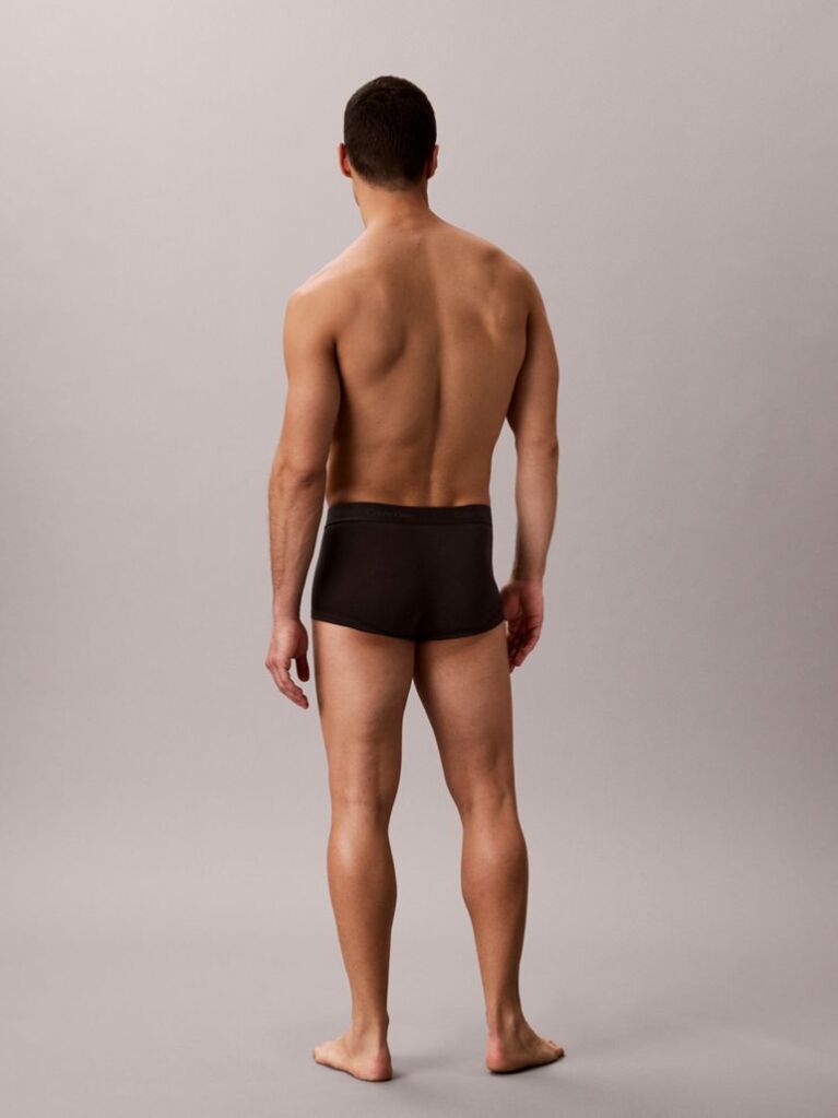 Μαύρο Σετ 3 Χαμηλόμεσα Μπόξερ - Icon Cotton Stretch  Άνδρας