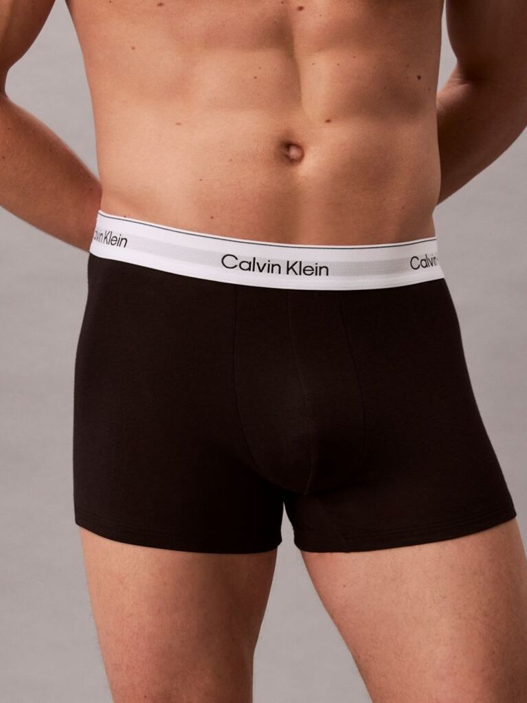 Μαύρο Σετ 3 Μπόξερ - Icon Cotton Stretch  Άνδρας