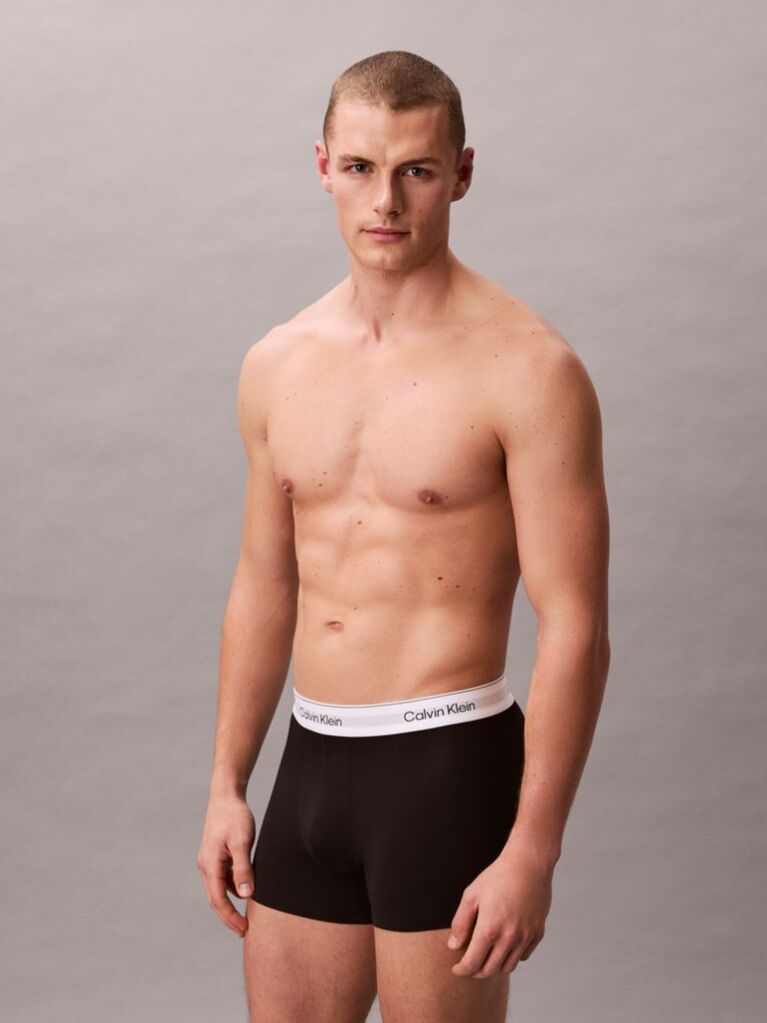Μαύρο Σετ 3 Μπόξερ - Icon Cotton Stretch  Άνδρας