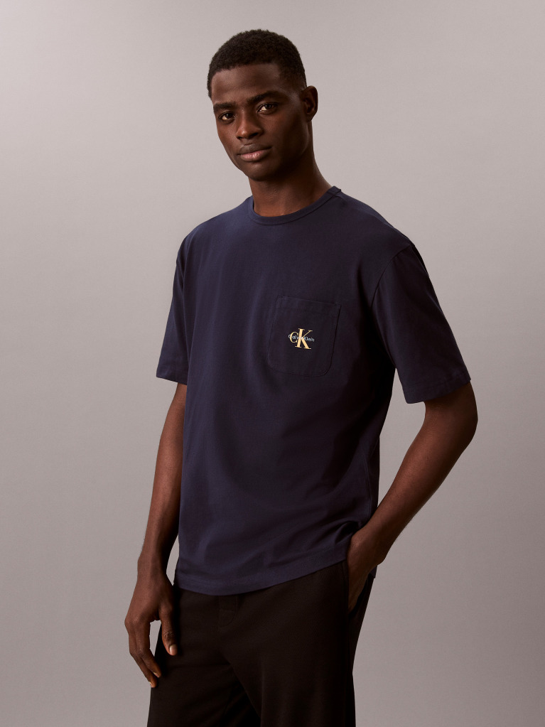 Black Pyjama Top - Icon Cotton Stretch  Men