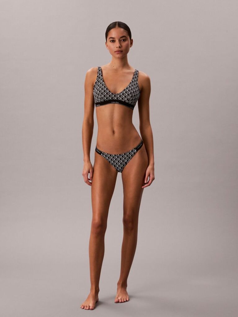 Black Bralette Bikini Top - CK Icon  Women