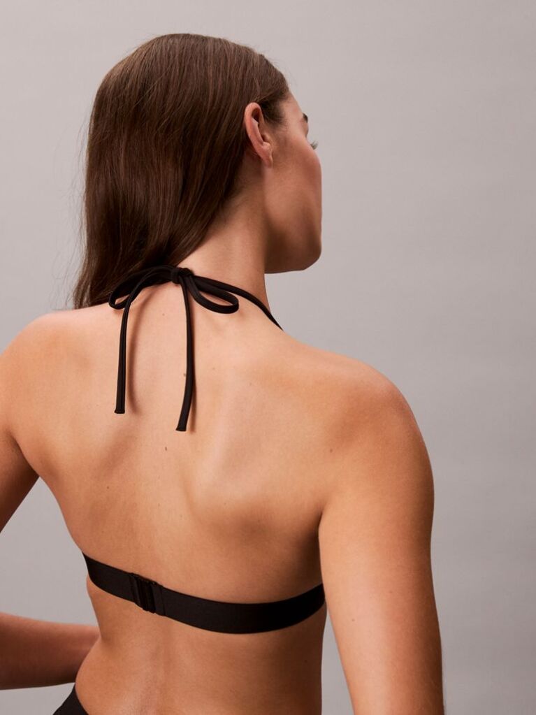 Black Halter Triangle Bikini Top - Intense Power  Women
