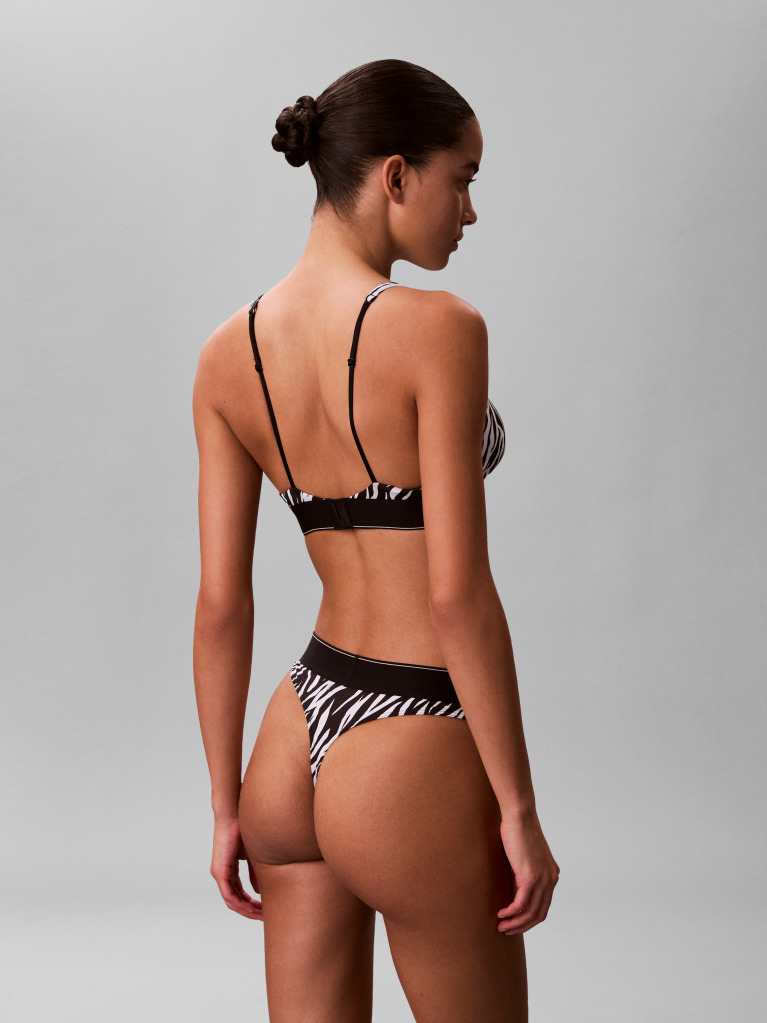 Multi Stretch Thong - Graphic Monogram Microfibre  Women