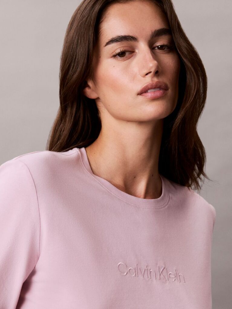 Pink Pure Cotton Long Pyjama Set  Women