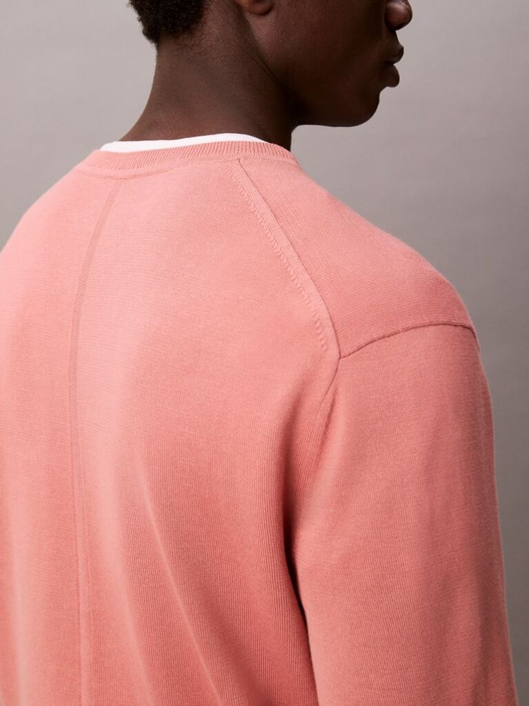 Pink Cotton Jumper  Men