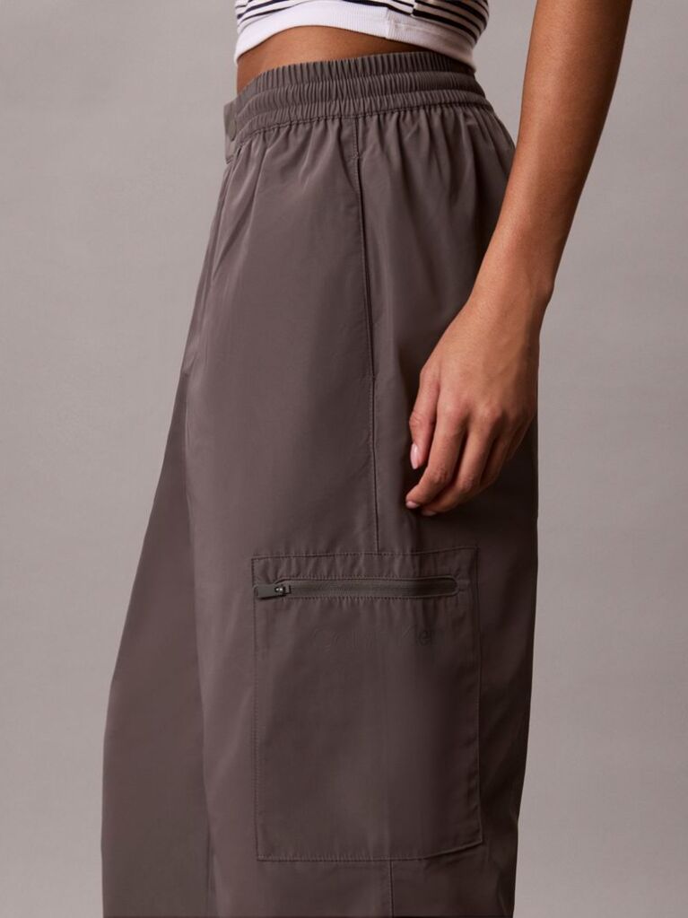 Silver Tech Relaxed Pants  Women