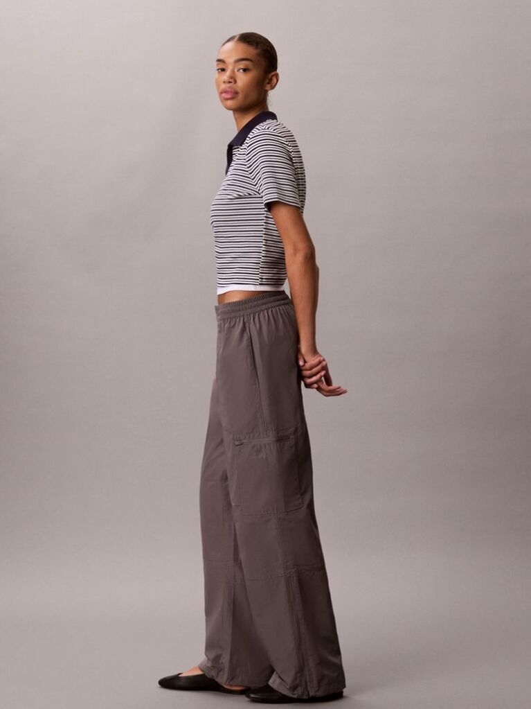 Silver Tech Relaxed Pants  Women
