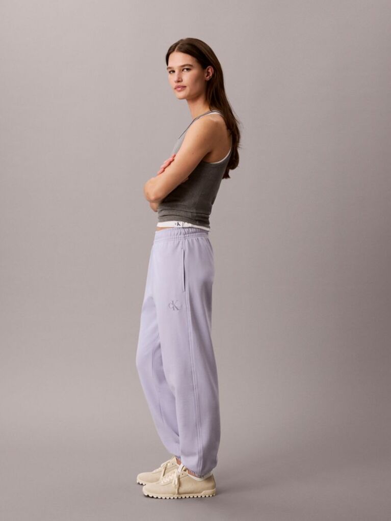 Purple Relaxed Monogram Joggers  Women