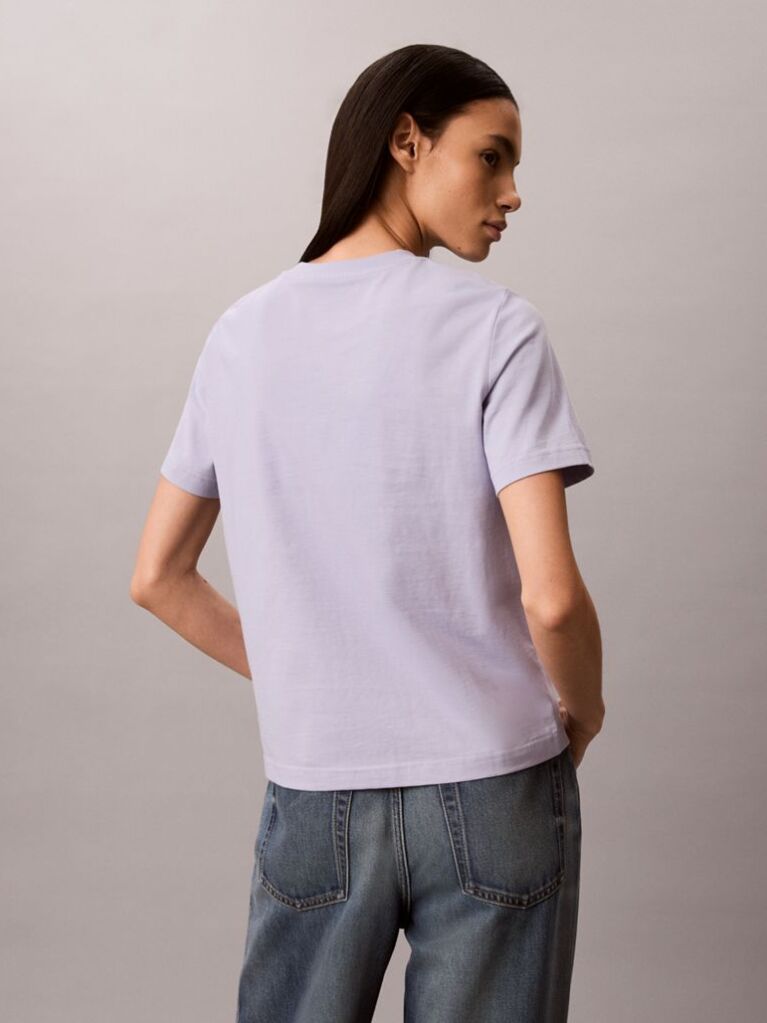 Purple Monogram Logo Tee  Women