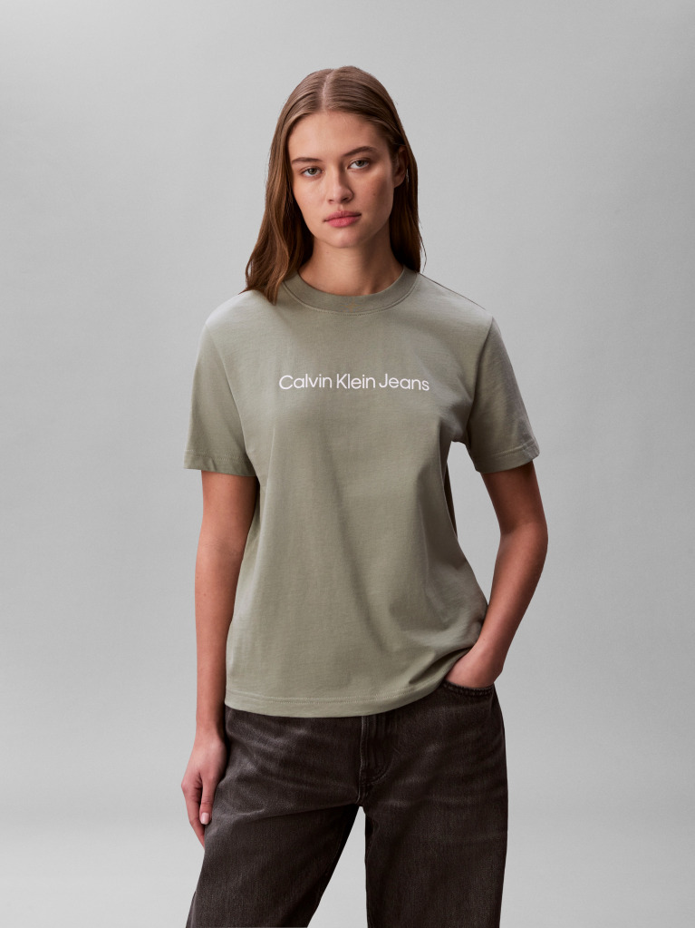 Πράσινο Κοντομάνικο T-Shirt  Γυναίκα