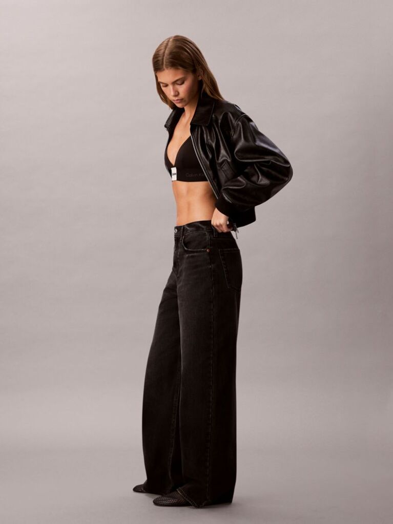 Black Wide Leg Jeans  Women