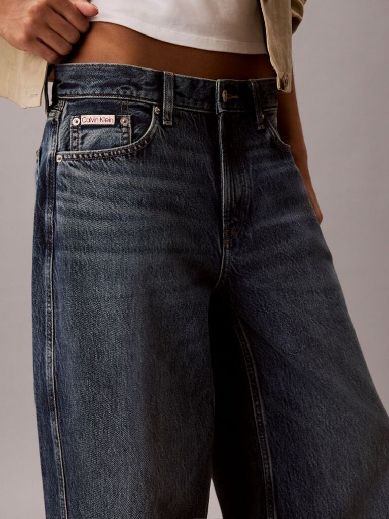 Denim Low Rise Twisted Baggy Jeans  Women