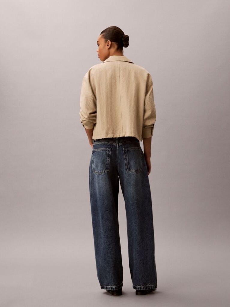 Denim Low Rise Twisted Baggy Jeans  Women