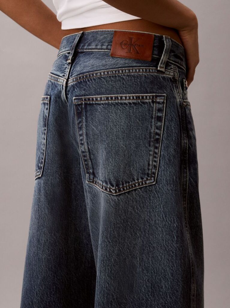 Denim Low Rise Twisted Baggy Jeans  Women