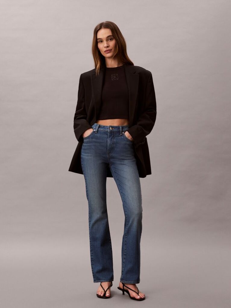 Denim Skinny Τζιν Με Bootcut Γραμμή  Γυναίκα