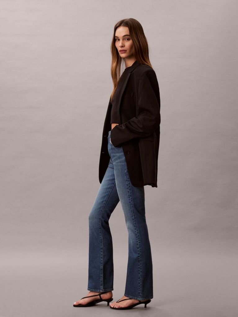 Denim Skinny Τζιν Με Bootcut Γραμμή  Γυναίκα