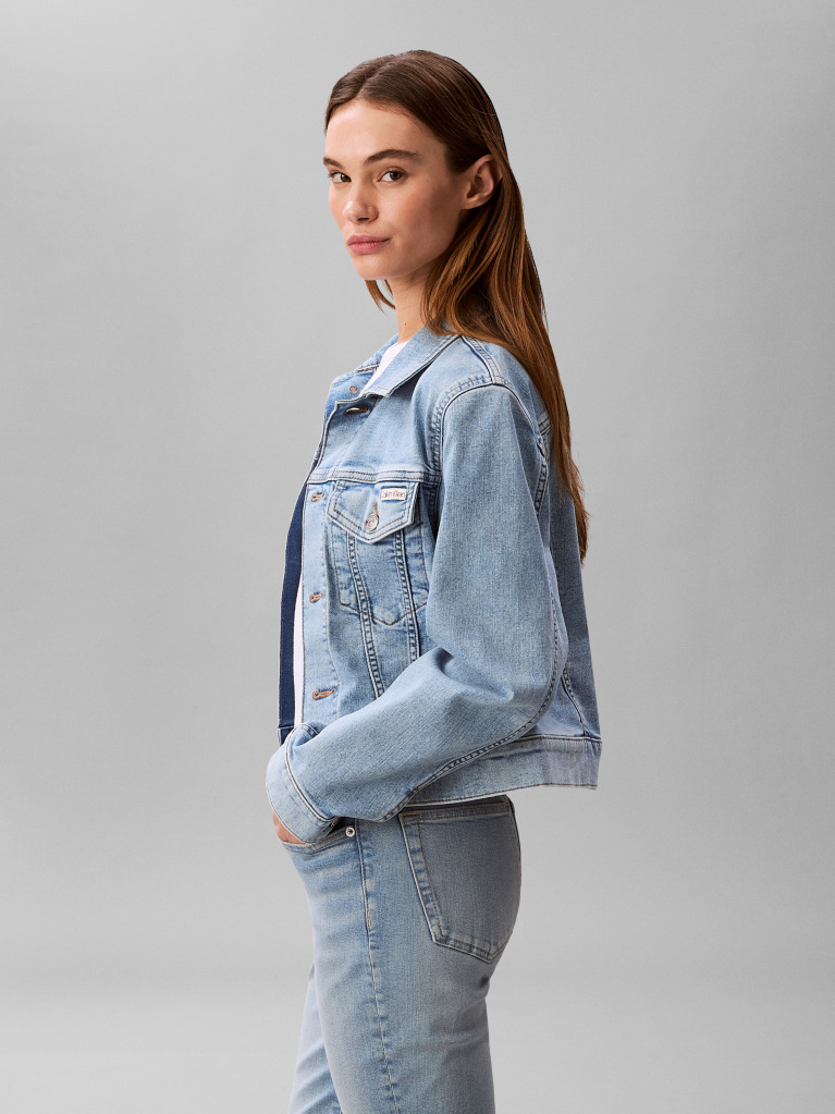 Denim Κοντό Denim Trucker Τζάκετ   Γυναίκα
