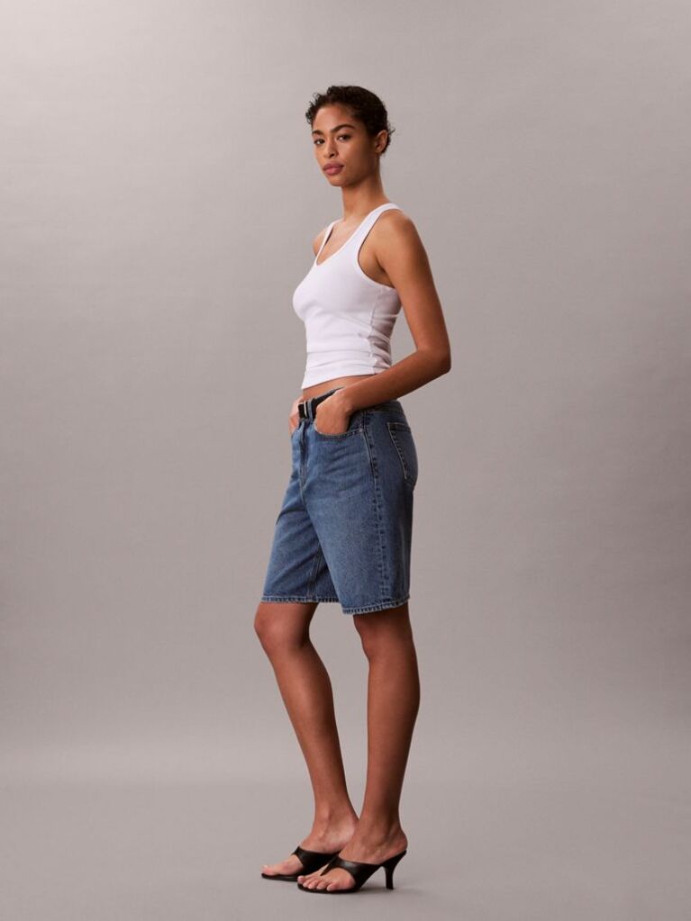 Denim Denim Bermuda Shorts  Women