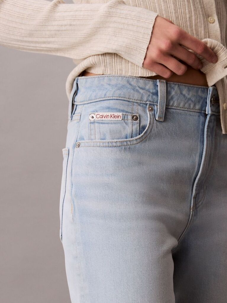 Denim High Rise Straight Jeans  Women