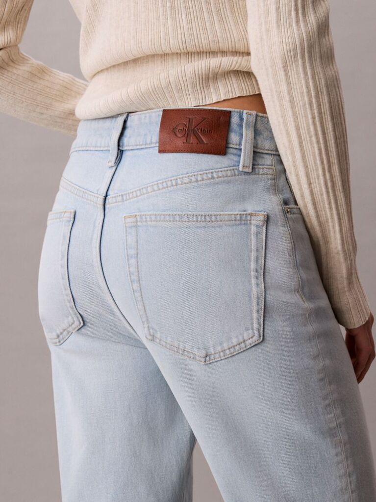 Denim High Rise Straight Jeans  Women