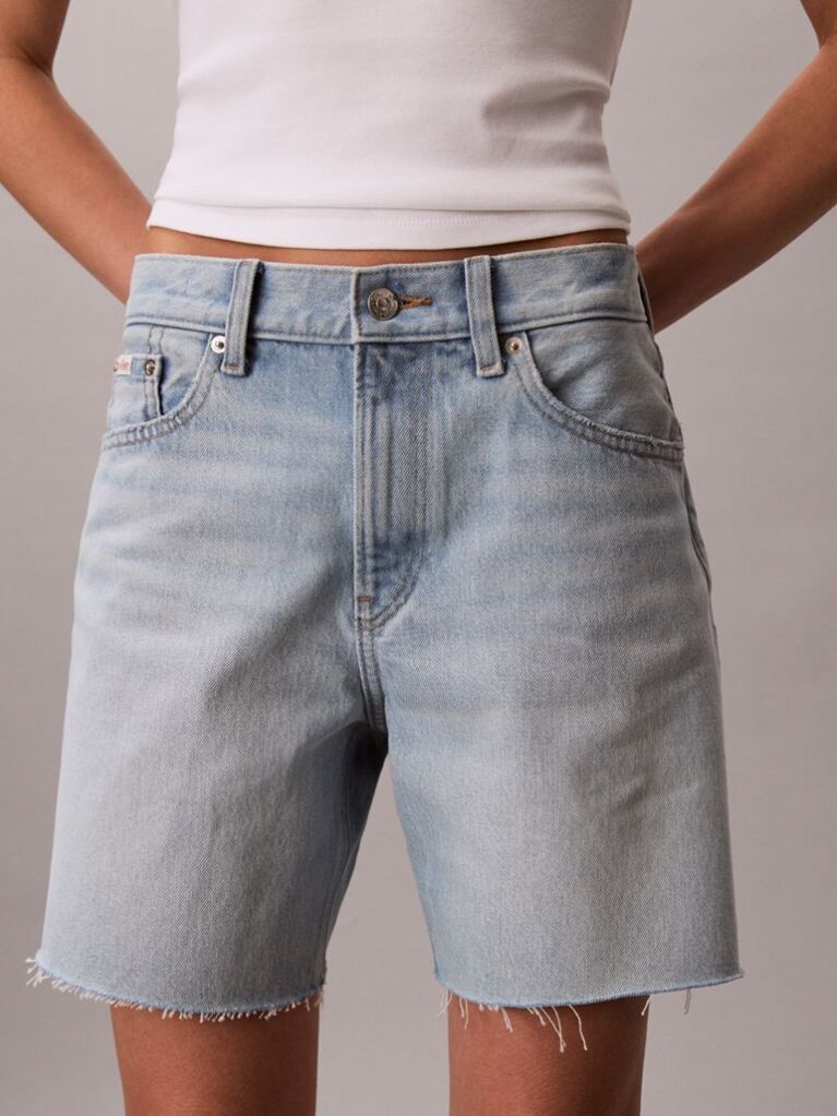 Denim 90s Denim Σορτς Με Ξεβάμματα  Γυναίκα