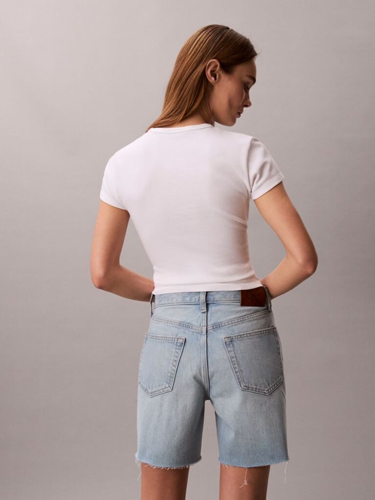 Denim 90s Denim Σορτς Με Ξεβάμματα  Γυναίκα