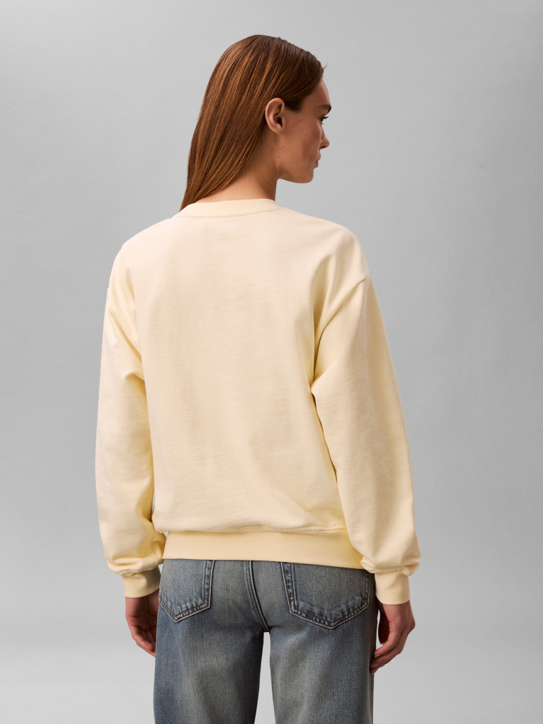 Yellow Varsity Logo Sweatshirt  Women