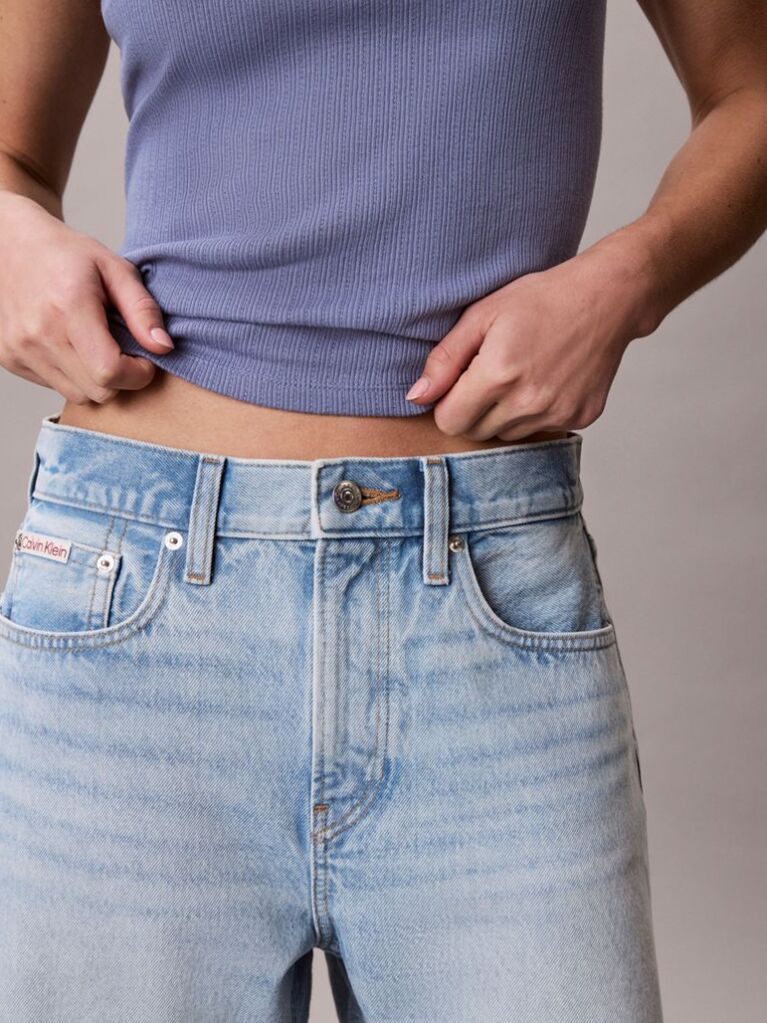 Denim High Rise Relaxed Denim Shorts  Women