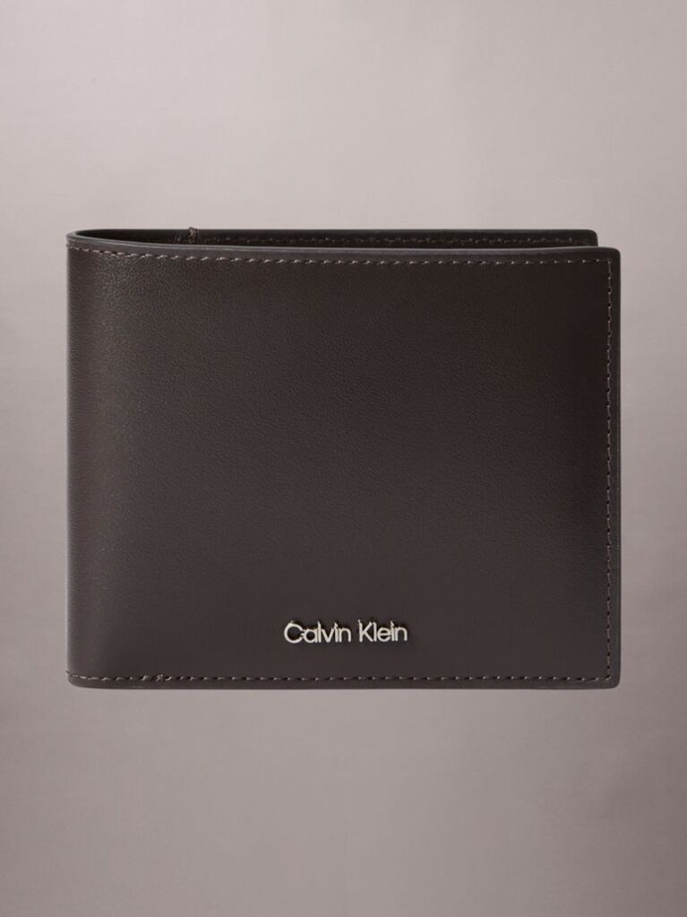 Brown Leather Bifold Wallet  Men