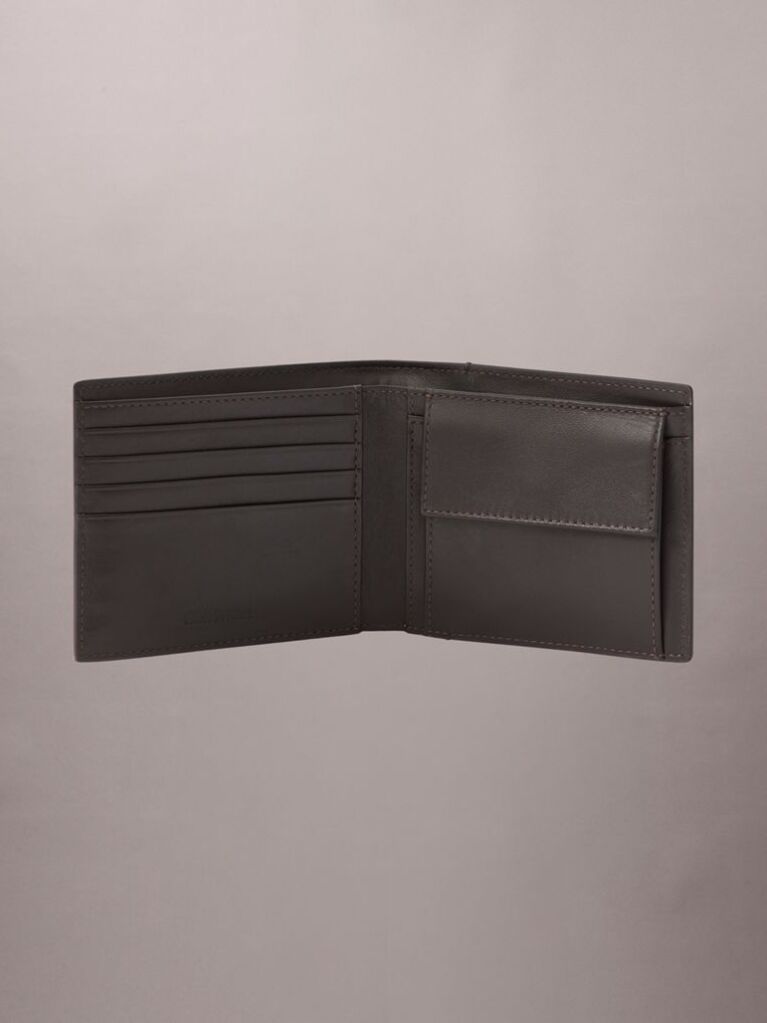Brown Leather Bifold Wallet  Men