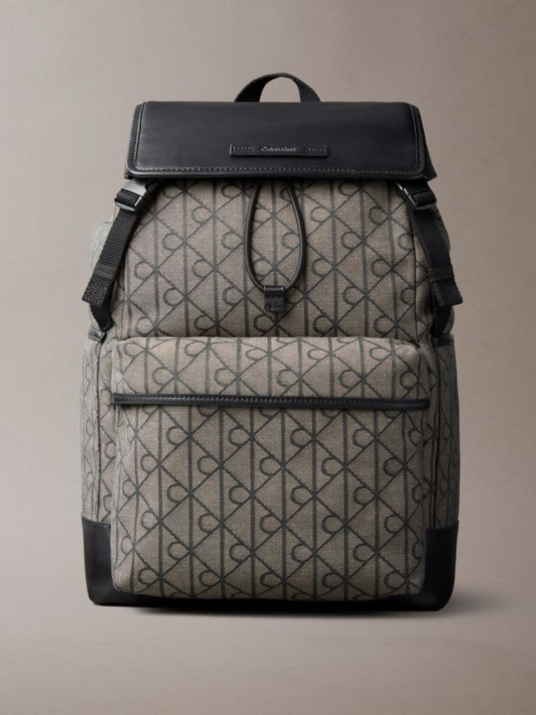 Multi Water Repellent Logo Jacquard Backpack  Men