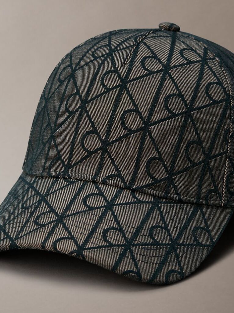 Multi Logo Jacquard Twill Cap  Men