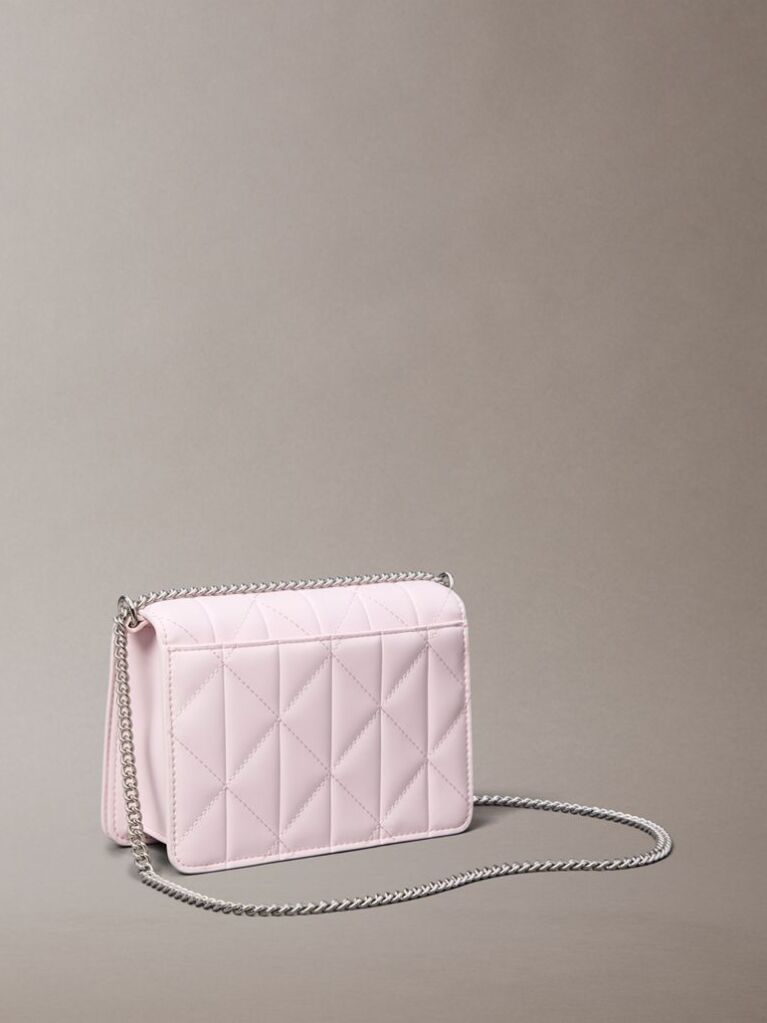 Pink Quilted Emblem Logo Mini Bag  Women