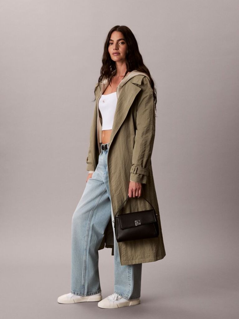 Black Pebble Grain Shoulder Bag  Women