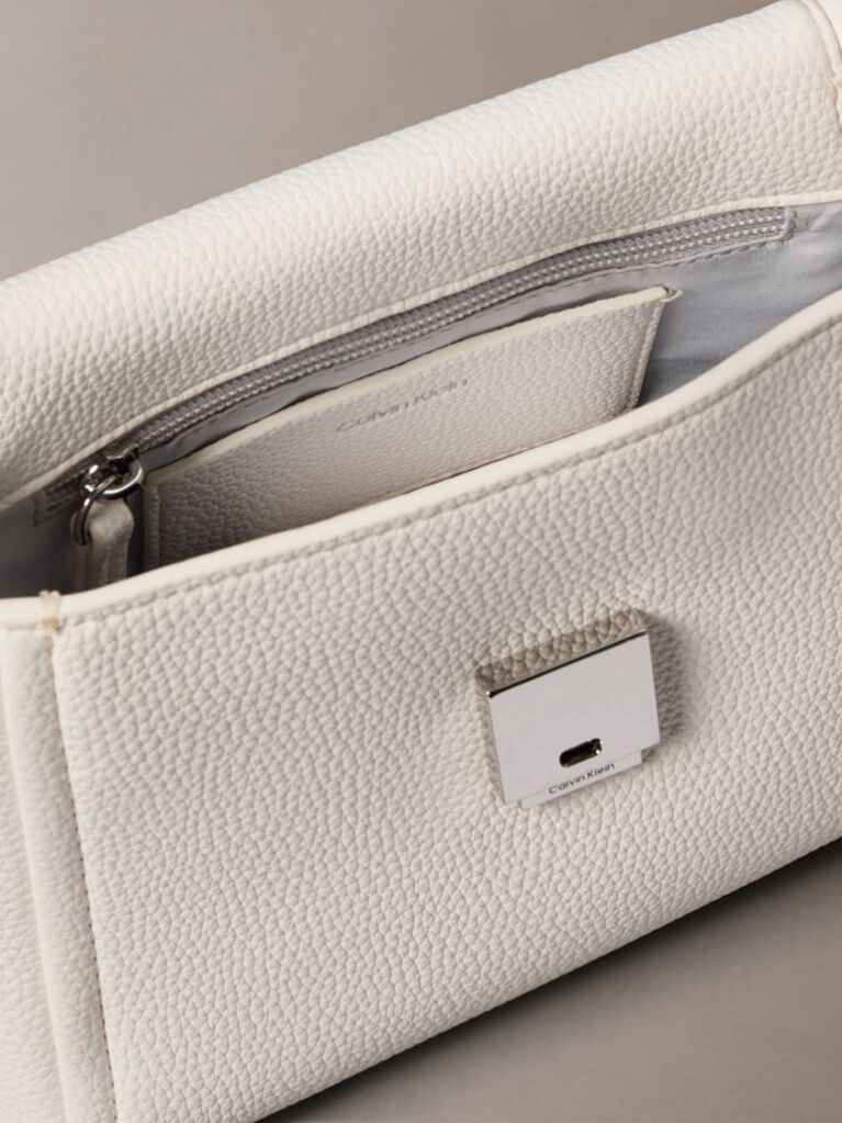 White Pebble Grain Crossbody Bag  Women