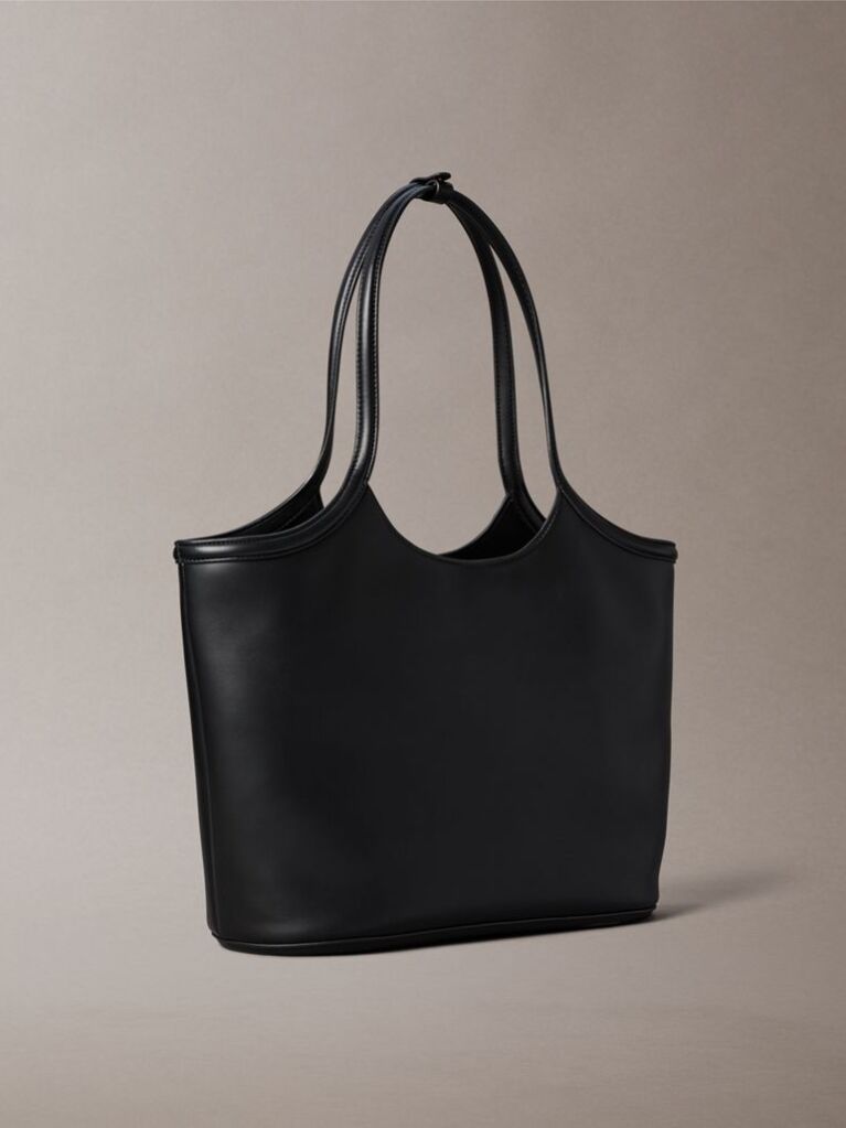 Black Signature Monogram Laptop Tote Bag  Women