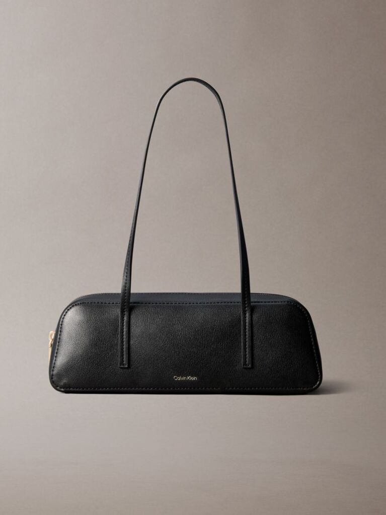 Black Foil Logo Shoulder Bag  Women