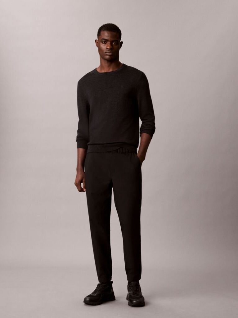 Black Monoglogo Sueded Terry Hoodie  Men